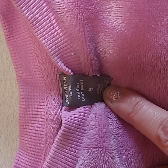 Joe Fresh fuzzy pink sweater - Picture 2 of 2